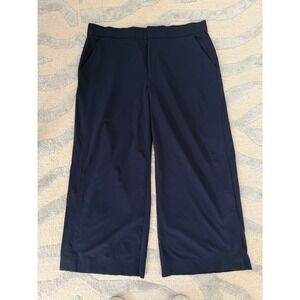 Athleta Tribeca Crop Wide Leg Pant size 14 in Blue